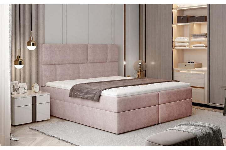 Sängpaket Maiano 180x200 cm - Ljusrosa - Möbler - Säng - Komplett sängpaket