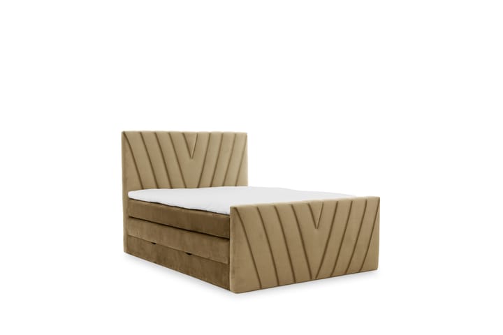 Sängpaket med Förvaringssäng Marly 140x200 - Ljusbrun - Möbler - Säng - Säng med förvaring