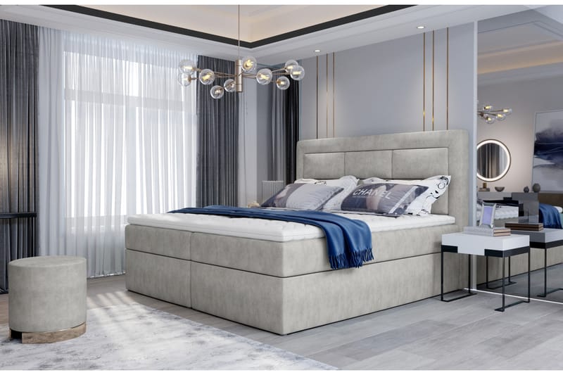 Sängpaket Montalon 140x200 cm - Beige - Möbler - Säng - Komplett sängpaket