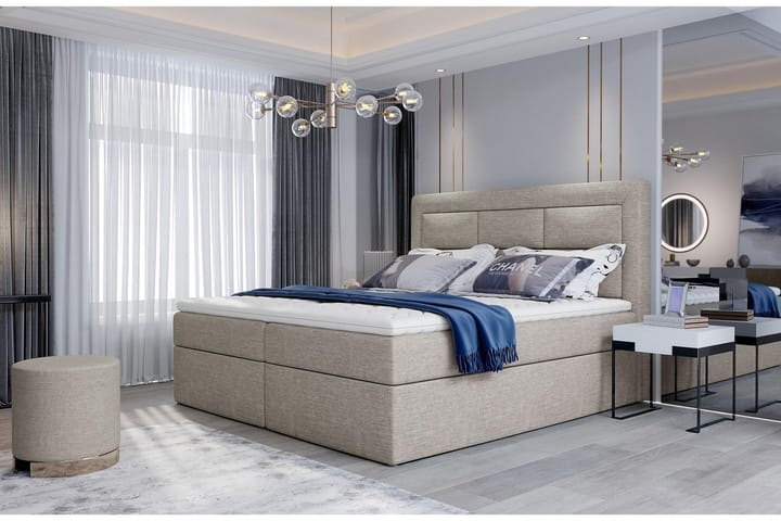 Sängpaket Montalon 180x200 cm - Beige - Möbler - Säng - Komplett sängpaket