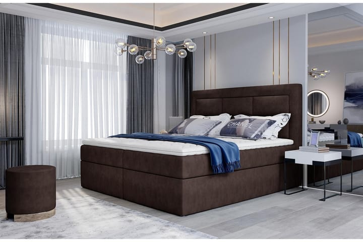 Sängpaket Montalon 180x200 cm - Brun - Möbler - Säng - Kontinentalsäng