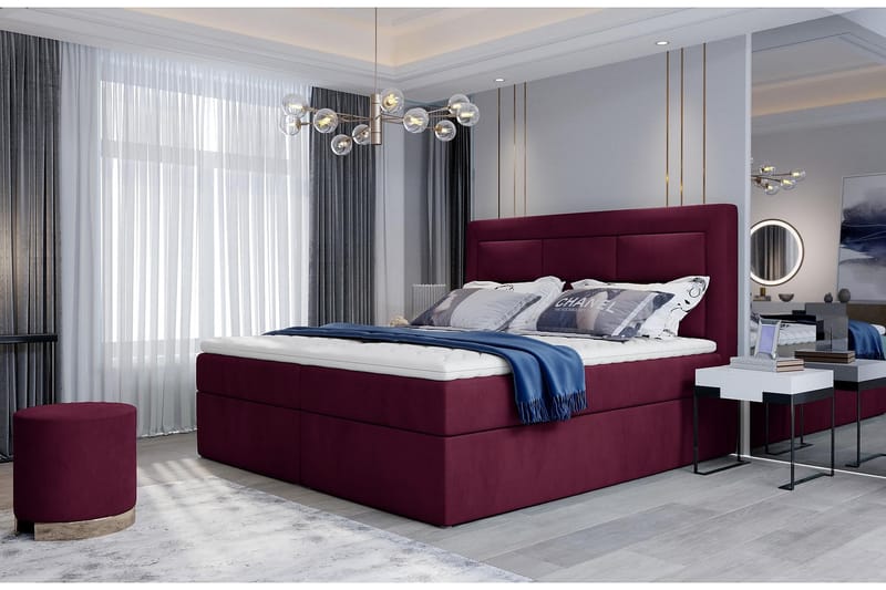 Sängpaket Montalon 180x200 cm - Lila - Möbler - Säng - Komplett sängpaket