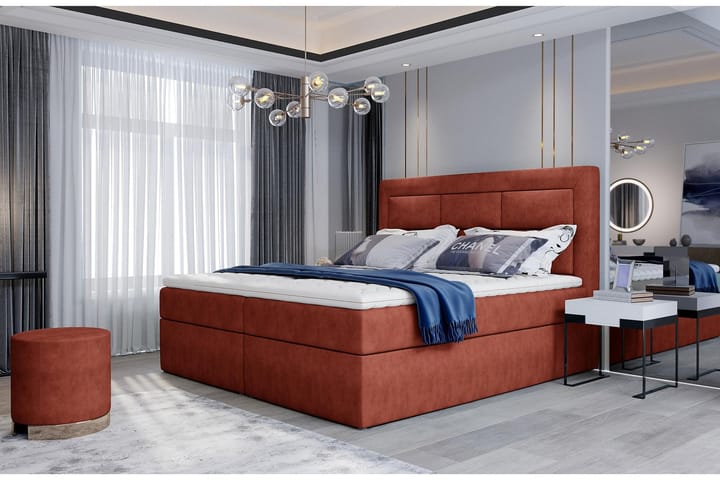 Sängpaket Montalon 180x200 cm - Röd - Möbler - Säng - Komplett sängpaket