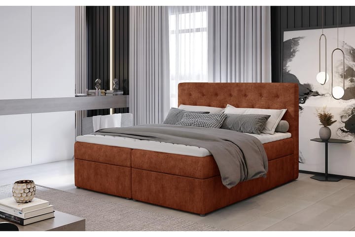 Sängpaket Nottawa 160x200 cm - Röd - Möbler - Säng - Komplett sängpaket