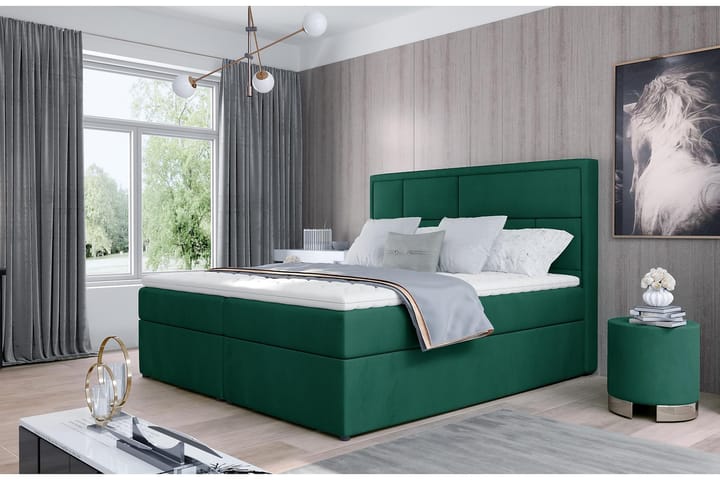Sängpaket Varrains 160x200 cm - Grön - Möbler - Sängar - Komplett sängpaket