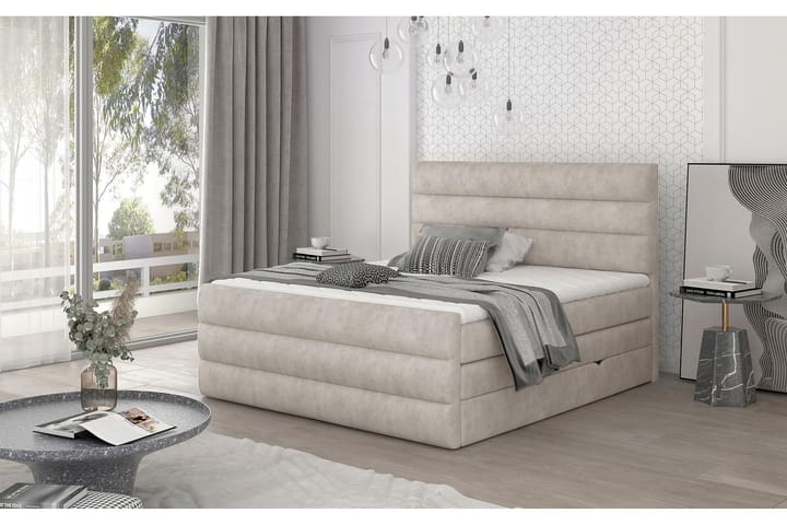 Sängpaket Veillais 180x200 cm - Beige - Möbler - Säng - Komplett sängpaket