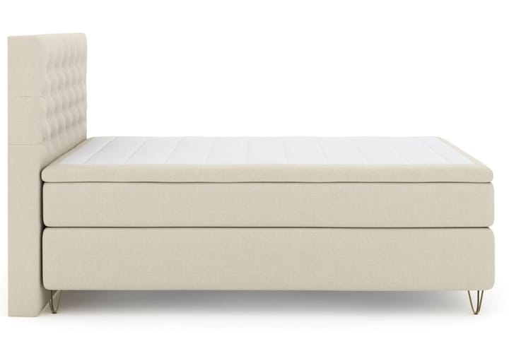Komplett Sängpaket Choice No 4 160x200 Fast - Beige|Metall V-form - Möbler - Säng - Komplett sängpaket