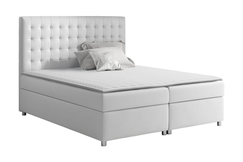 Komplett Sängpaket Emerita 120x200 cm - Vit - Möbler - Säng - Kontinentalsäng