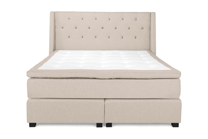 Komplett Sängpaket Langham 180x200 cm Beige - Beige - Möbler - Soffa - Skinnsoffa