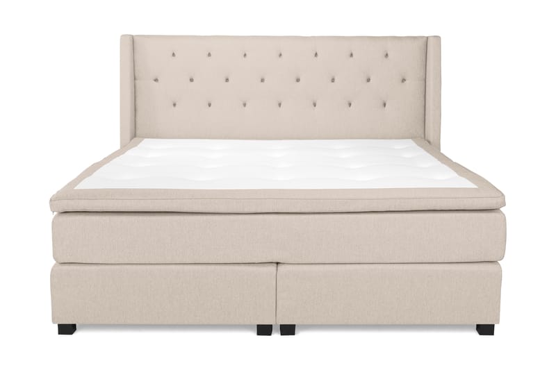 Komplett Sängpaket Langham 210x210 cm Beige - Beige - Möbler - Säng - Komplett sängpaket