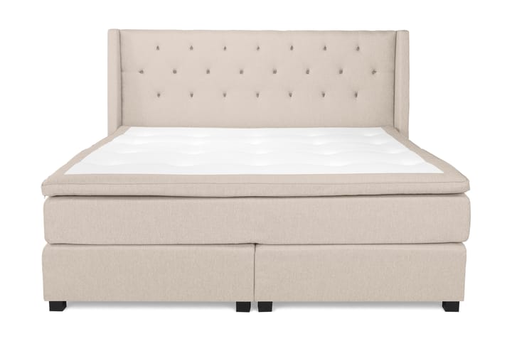 Komplett Sängpaket Langham Beige - 210x210 cm - Möbler - Säng - Ramsäng & resårbotten