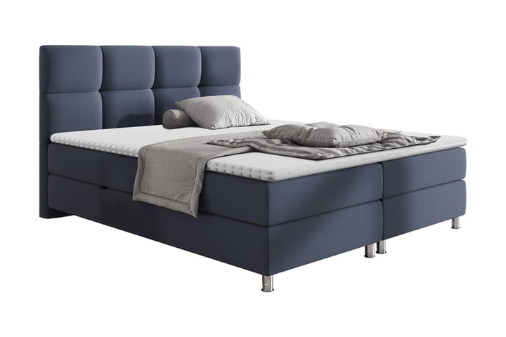 Komplett Sängpaket Riells 140x200 cm - Blå - Möbler - Säng - Kontinentalsäng