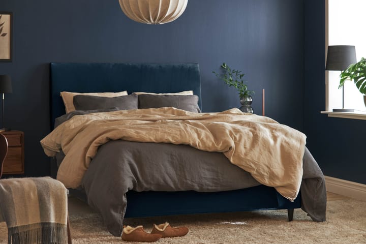 Kontinentalsäng Chilla Pluss  120x200 cm - Mörkblå - Möbler - Säng - Kontinentalsäng