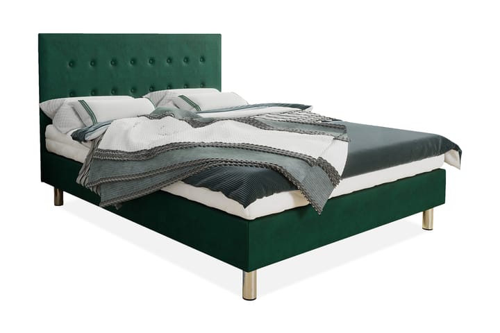 Kontinentalsäng Lux 160x204 cm - Grön - Möbler - Säng - Komplett sängpaket