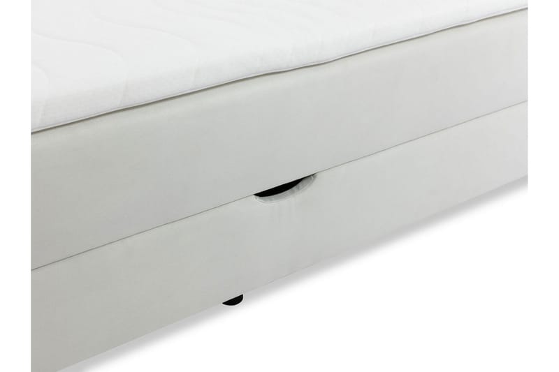Kontinentalsäng Necunecu 160x200 cm med Sänggavel Tvättbar - Grå - Möbler - Säng - Kontinentalsäng