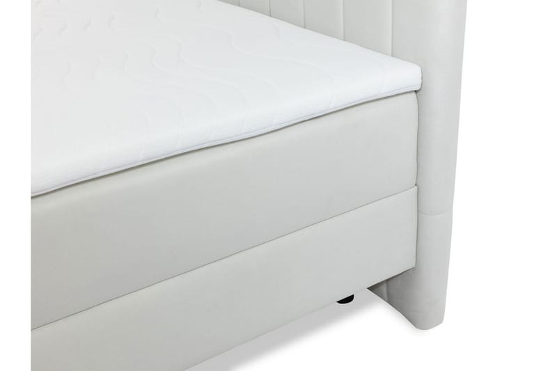 Kontinentalsäng Necunecu 180x200 cm med Sänggavel Tvättbar - Grå - Möbler - Säng - Kontinentalsäng