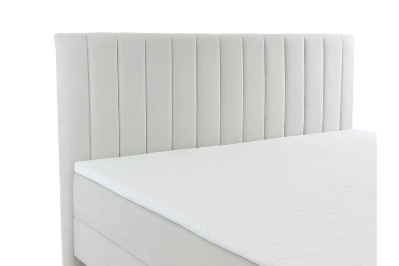Kontinentalsäng Necunecu 180x200 cm med Sänggavel Tvättbar - Grå - Möbler - Säng - Kontinentalsäng