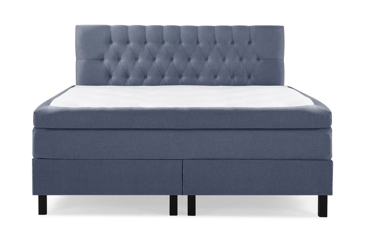 Kontinentalsäng Olivia 160x200 Polyeter - Mörkblå - Möbler - Säng - Komplett sängpaket