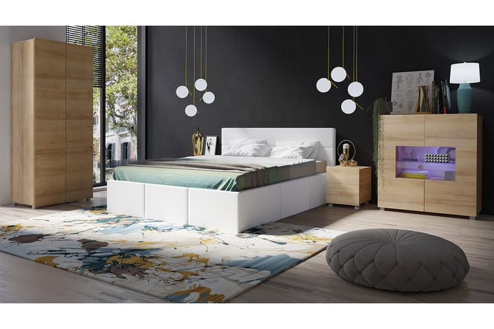 Sovrumsset Frick - Beige/Grå - Möbler - Säng - Möbelset för sovrum