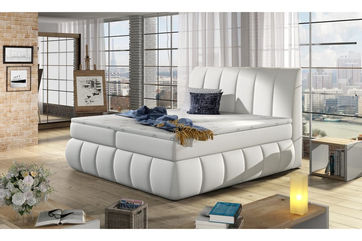 Ramsäng Borela 160x200 cm - Vit - Möbler - Säng - Komplett sängpaket