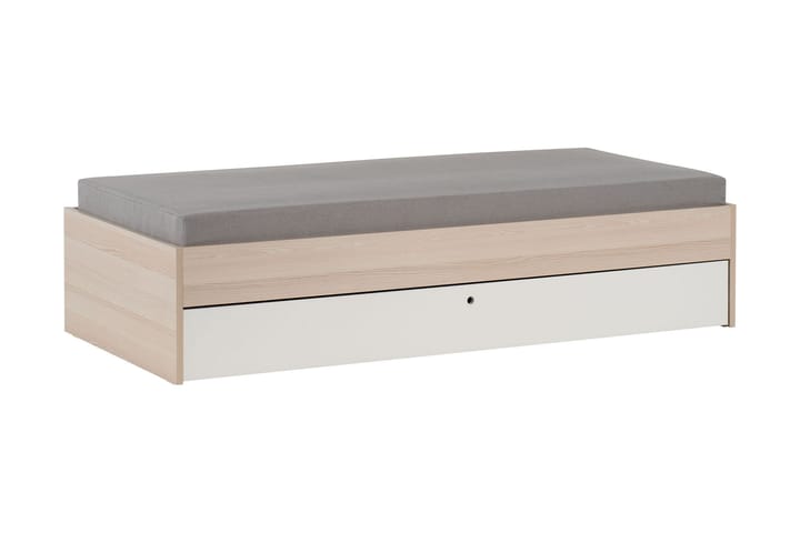 Säng Spot 90x200 cm Trä/Natur/Vit - VOX - Möbler - Bord & matgrupp - Avlastningsbord & sidobord - Sängbord & nattduksbord