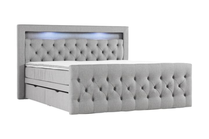 Altaneira Sängpaket 180x200 med Lådförvaring - Grå - Möbler - Säng - Säng med förvaring