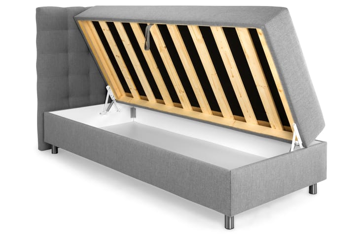 Box Bed Suset 90x200 - Ljusgrå - Möbler - Säng - Säng med förvaring