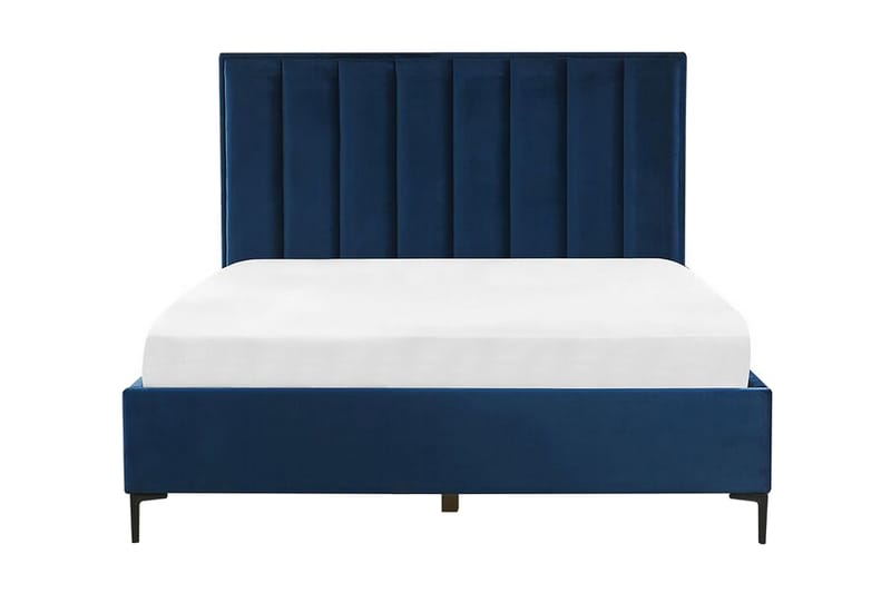 Dubbelsäng med förvaring 160x200 cm SEZANNE - Blå - Möbler - Säng - Säng med förvaring - Dubbelsäng med förvaring