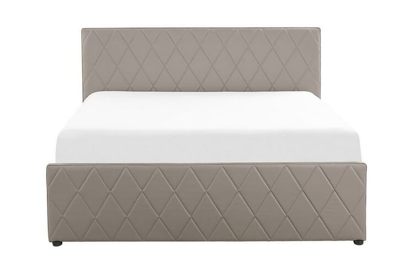 Förvaringssäng Cabariot 160x200 cm - Konstläder/Grå - Möbler - Säng - Säng med förvaring - Dubbelsäng med förvaring