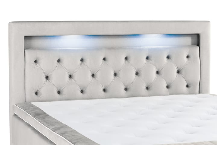 Förvaringssäng Monopoli 160x200 - Ljusgrå - Möbler - Säng - Säng med förvaring