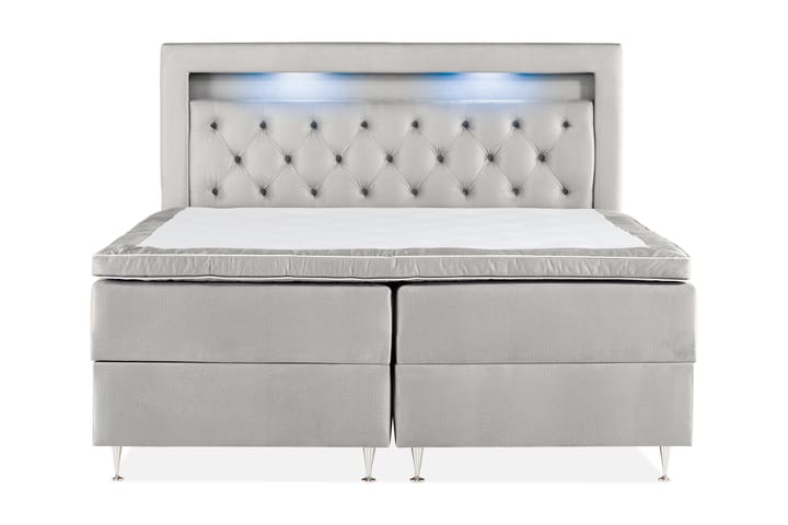 Förvaringssäng Monopoli 180x200 - Ljusgrå - Möbler - Säng - Säng med förvaring