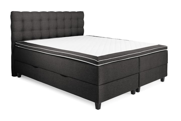 Säng Boxford 180x200 med Förvaring - Mörkgrå - Möbler - Sängar - Sängar med förvaring