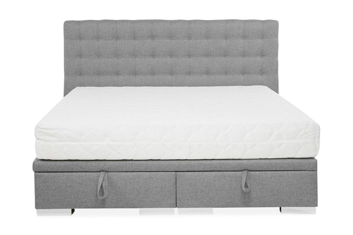 Säng Kacper 160x200 cm - Grå - Möbler - Säng - Säng med förvaring - Dubbelsäng med förvaring