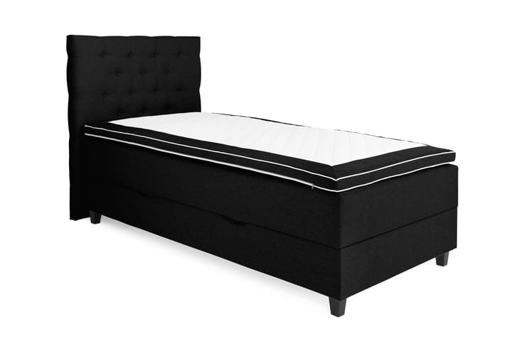 Säng med Förvaring Boxford 105x200 - Svart - Möbler - Säng - Säng med förvaring