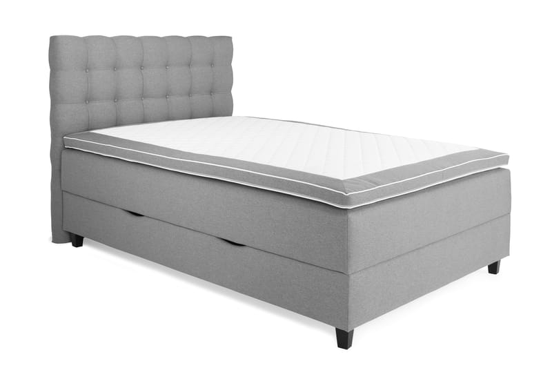 Säng med Förvaring Boxford 140x200 - Ljusgrå - Möbler - Säng - Säng med förvaring