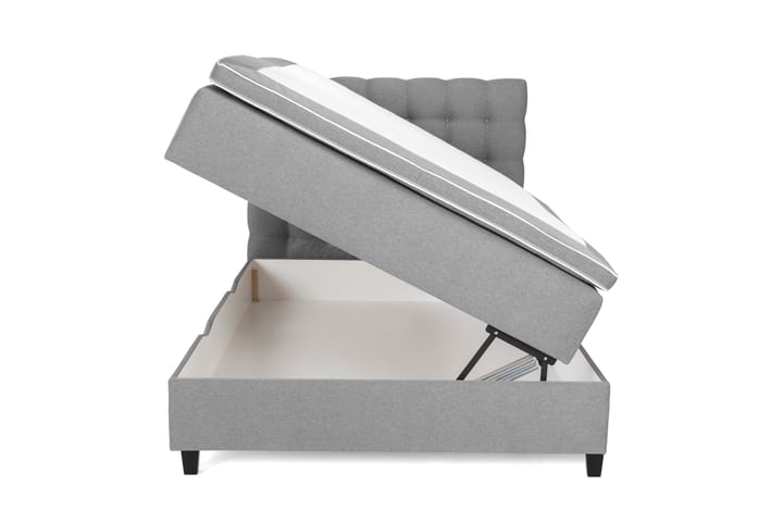 Säng med Förvaring Boxford 140x200 - Ljusgrå (+Fler val) - Möbler - Säng - Säng med förvaring