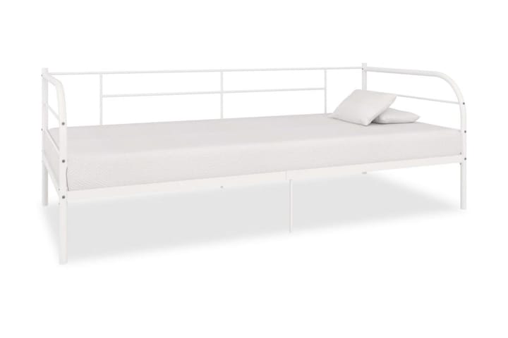 Ram till dagbädd vit metall 90x200 cm - Vit - Möbler - Säng - Sängram & sängstomme