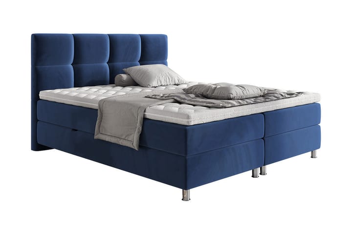 Säng Breyawna 120x200 cm - Blå - Möbler - Säng - Sängram & sängstomme