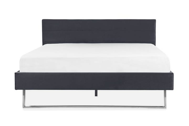 Säng Chinou 180x200 cm - Grå/Sammet - Möbler - Säng - Sängram & sängstomme
