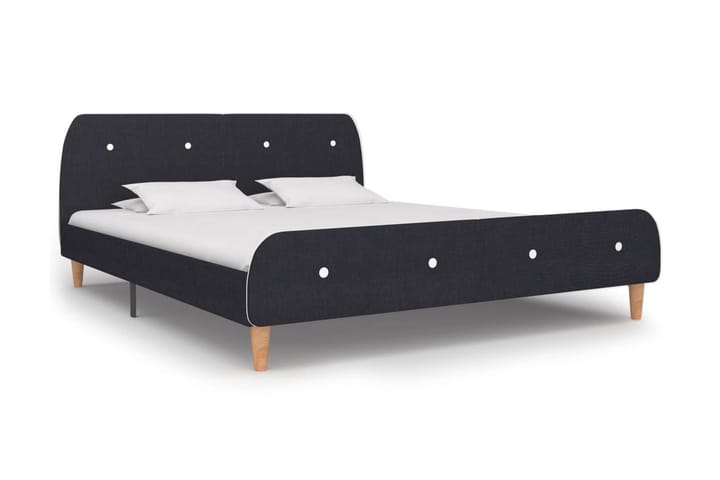 Sängram mörkgrå tyg 180x200 cm - Grå - Möbler - Säng - Sängram & sängstomme