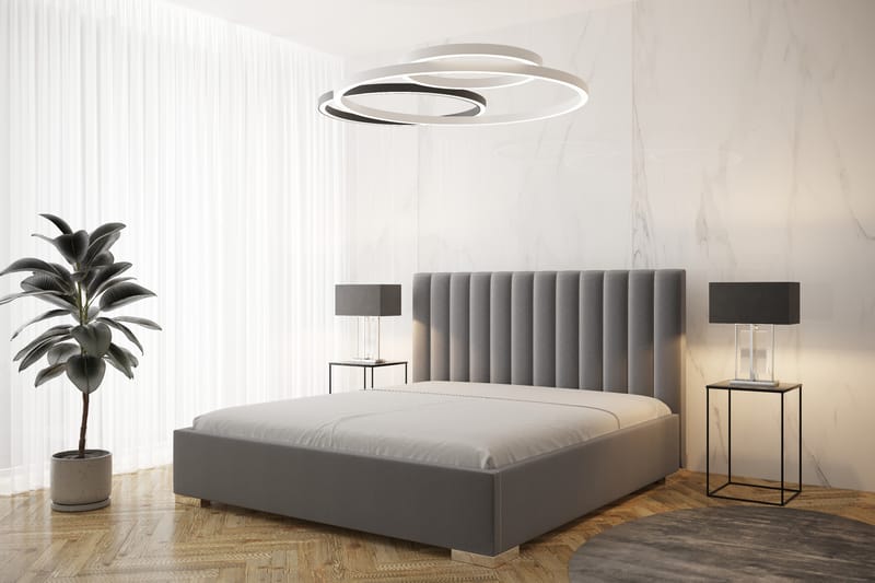 Sängram Mewara med Förvaring 180x200 cm - Beige - Möbler - Säng - Sängram & sängstomme