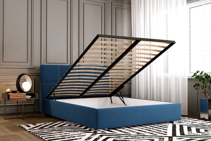 Sängram Milap med Förvaring 160x200 cm - Grafitgrå - Möbler - Säng - Sängram & sängstomme