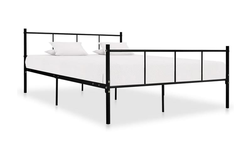 Sängram svart metall 120x200 cm - Svart - Möbler - Säng - Sängram & sängstomme
