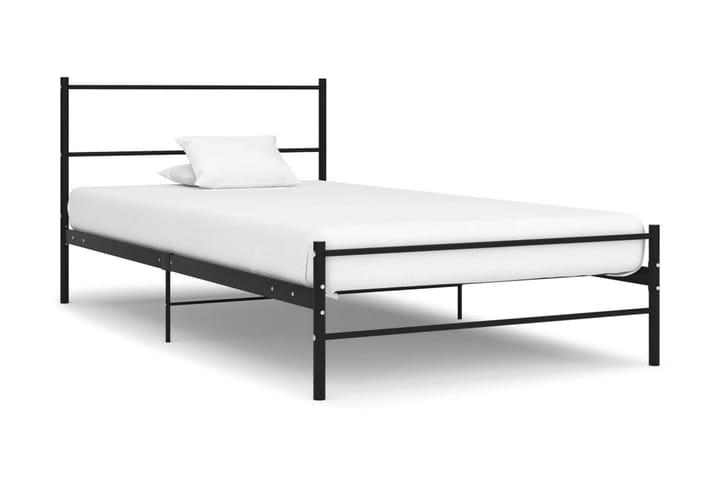 Sängram svart metall 90x200 cm - Svart - Möbler - Säng - Sängram & sängstomme