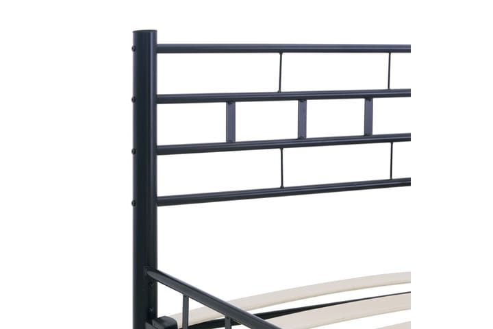 Sängram svart stål 180x200 cm - Svart - Möbler - Säng - Sängram & sängstomme