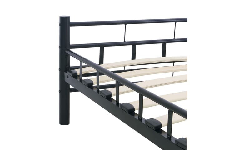 Sängram svart stål 180x200 cm - Svart - Möbler - Säng - Sängram & sängstomme