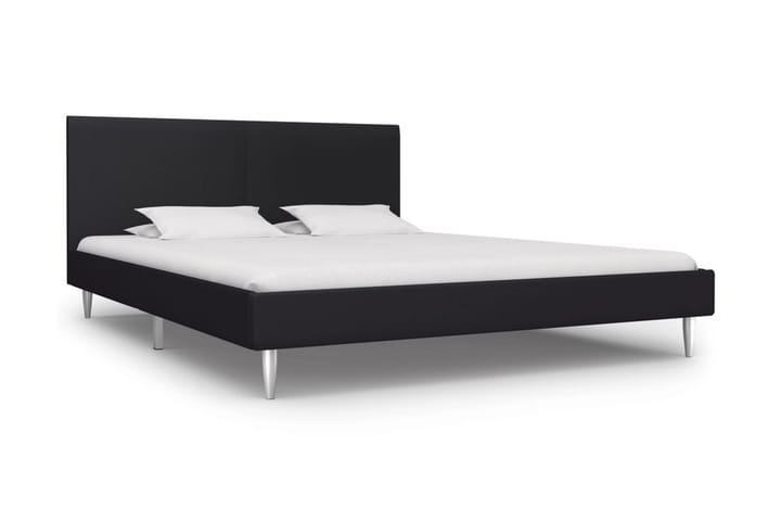Sängram svart tyg 160x200 cm - Svart - Möbler - Säng - Sängram & sängstomme