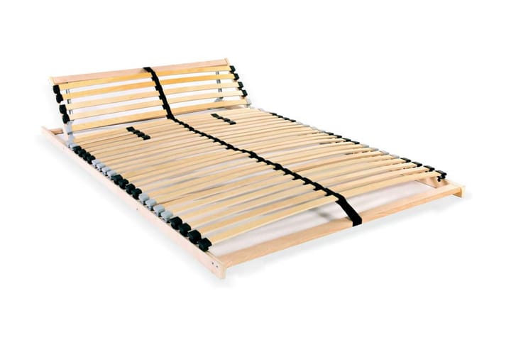 Ribbotten med 28 ribbor 7 zoner 100x200 cm - Brun - Möbler - Säng - Sängtillbehör & sänggavel - Ribbotten