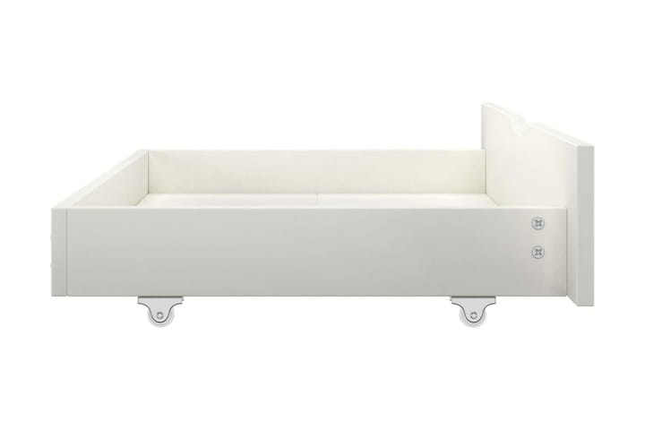 Sänglådor 2 st vit massiv furu - Vit - Möbler - Säng - Sängtillbehör & sänggavel - Sängförvaring
