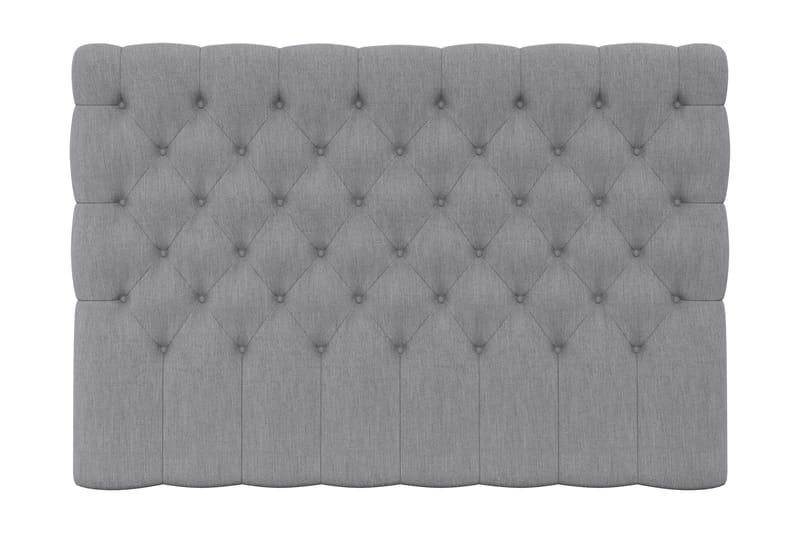 Sänggavel Romance Lyx 180 cm Djuphäftad - Ljusgrå - Möbler - Säng - Säng med förvaring
